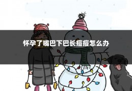 怀孕了嘴巴下巴长痘痘怎么办