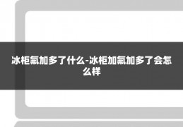 冰柜氟加多了什么-冰柜加氟加多了会怎么样