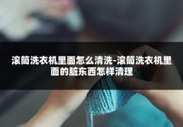 滚筒洗衣机里面怎么清洗-滚筒洗衣机里面的脏东西怎样清理