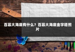 百慕大海底有什么？百慕大海底金字塔照片