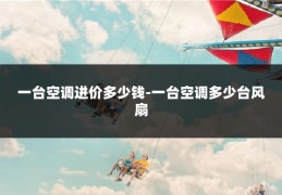 一台空调进价多少钱-一台空调多少台风扇