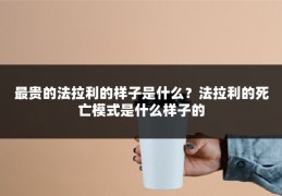 最贵的法拉利的样子是什么?法拉利的死亡模式是什么样子的