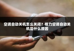 空调自动关机怎么关闭？格力空调自动关机是什么原因