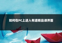 如何在PC上进入有道精品课界面