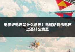电磁炉电压是什么意思?电磁炉提示电压过高什么意思