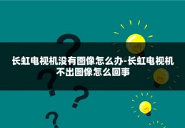 长虹电视机没有图像怎么办-长虹电视机不出图像怎么回事