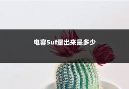 电容5uf量出来是多少