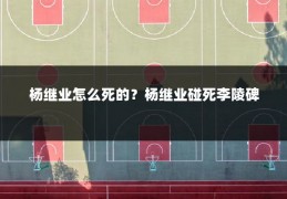 杨继业怎么死的?杨继业碰死李陵碑