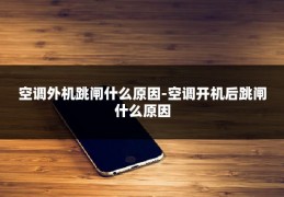 空调外机跳闸什么原因-空调开机后跳闸什么原因