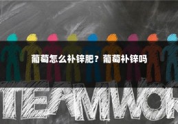 葡萄怎么补锌肥?葡萄补锌吗