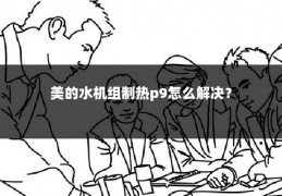 美的水机组制热p9怎么解决?