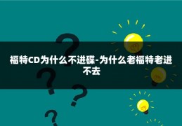 福特CD为什么不进碟-为什么老福特老进不去