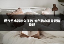 燃气热水器怎么保养-燃气热水器需要清洗吗