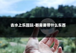 去水上乐园玩-都需要带什么东西