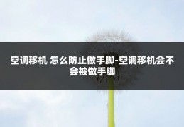 空调移机 怎么防止做手脚-空调移机会不会被做手脚