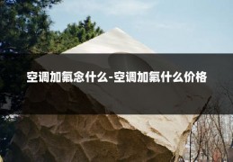 空调加氟念什么-空调加氟什么价格