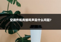 空调外机有蜂鸣声是什么问题？
