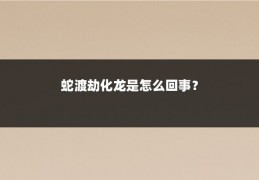 蛇渡劫化龙是怎么回事？