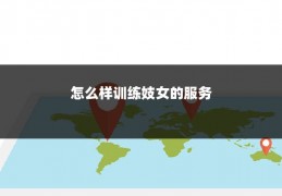 怎么样训练妓女的服务