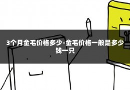 3个月金毛价格多少-金毛价格一般是多少钱一只