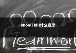 shooll kill什么意思