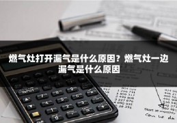 燃气灶打开漏气是什么原因？燃气灶一边漏气是什么原因