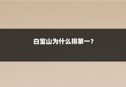 白宝山为什么排第一?