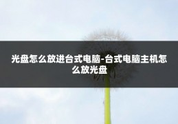 光盘怎么放进台式电脑-台式电脑主机怎么放光盘