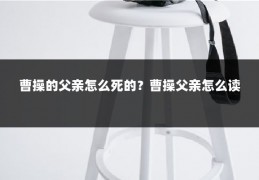 曹操的父亲怎么死的？曹操父亲怎么读