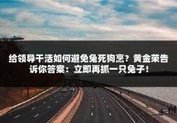 给领导干活如何避免兔死狗烹？黄金荣告诉你答案：立即再抓一只兔子！