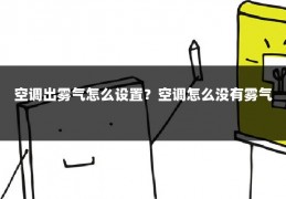 空调出雾气怎么设置？空调怎么没有雾气