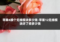苹果4换个无线模块多少钱-苹果12无线模块坏了修多少钱