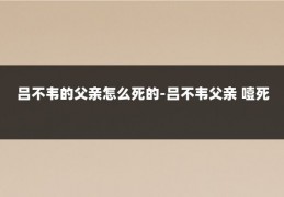吕不韦的父亲怎么死的-吕不韦父亲 噎死