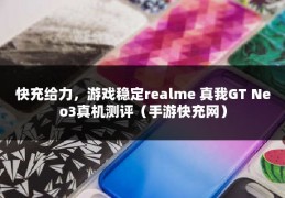 快充给力，游戏稳定realme 真我GT Neo3真机测评（手游快充网）