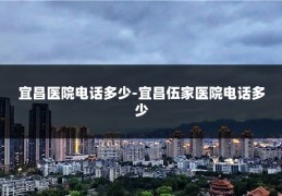 宜昌医院电话多少-宜昌伍家医院电话多少