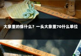大象重的像什么？一头大象重70什么单位