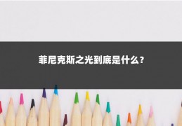 菲尼克斯之光到底是什么?