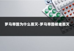罗马帝国为什么覆灭-罗马帝国被谁覆灭