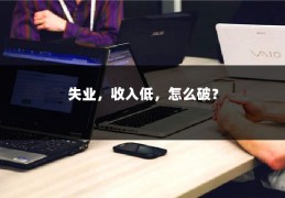 失业，收入低，怎么破？