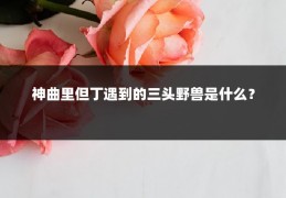 神曲里但丁遇到的三头野兽是什么？