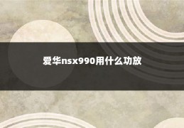 爱华nsx990用什么功放