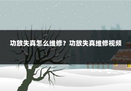 功放失真怎么维修?功放失真维修视频