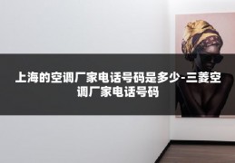上海的空调厂家电话号码是多少-三菱空调厂家电话号码