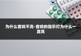 为什么音响不亮-音响的指示灯为什么一直亮