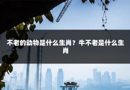 不老的动物是什么生肖？牛不老是什么生肖