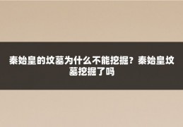 秦始皇的坟墓为什么不能挖掘？秦始皇坟墓挖掘了吗