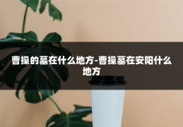曹操的墓在什么地方-曹操墓在安阳什么地方