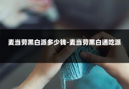 麦当劳黑白派多少钱-麦当劳黑白通吃派