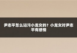 尹志平怎么玷污小龙女的？小龙女对尹志平有感情