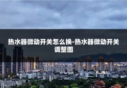 热水器微动开关怎么换-热水器微动开关调整图